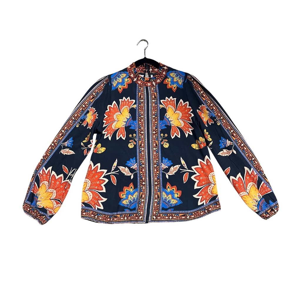 VICI Floral Blouse Women SIZE Small - Picture 4 of 5